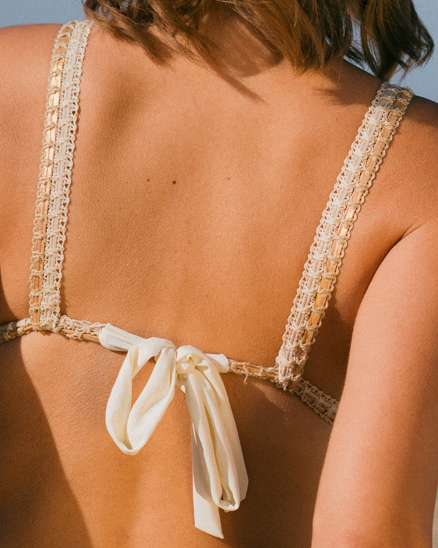 SALINAS TOP CROCHET SABBIA