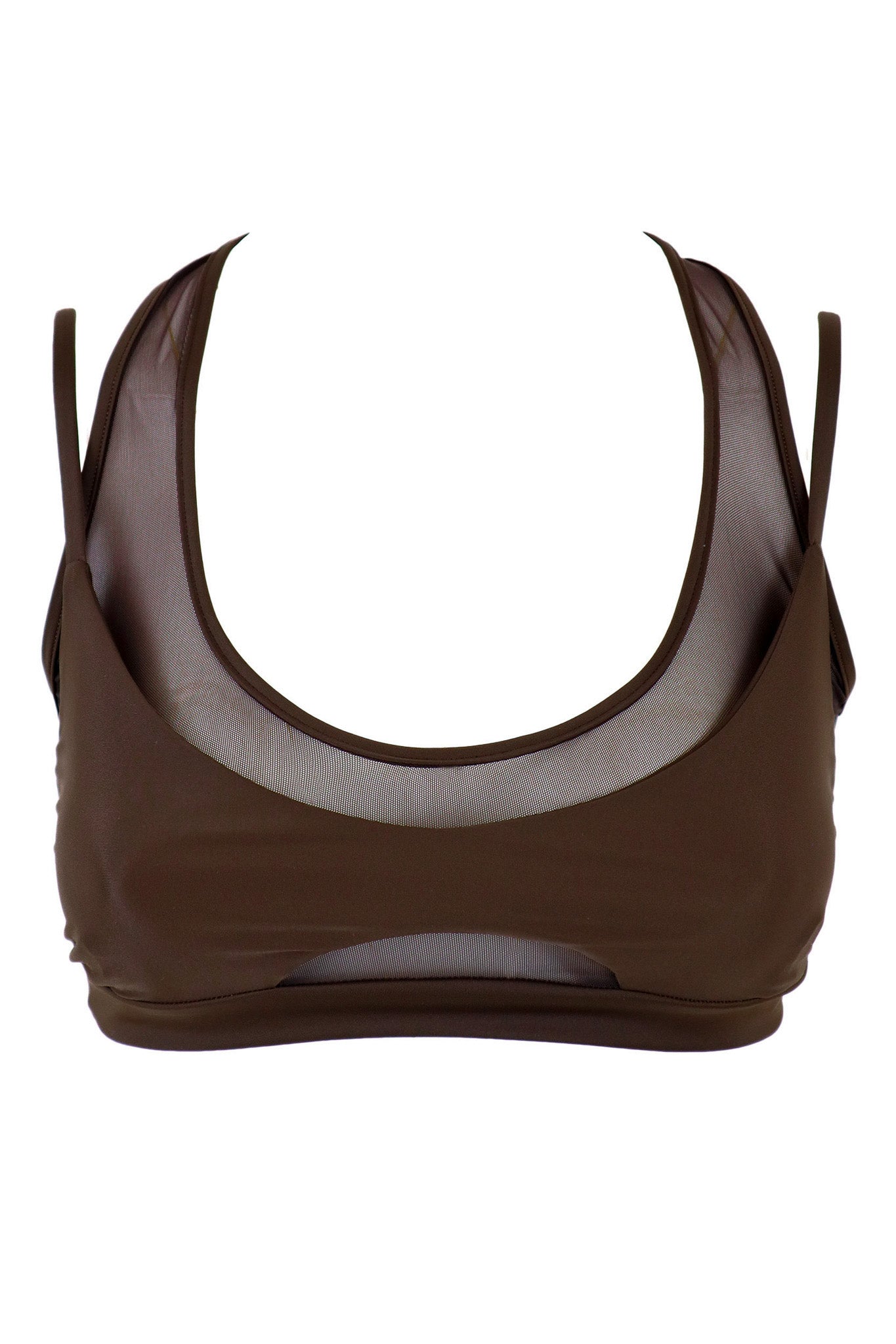 CIRCE MESH TOP ESPRESSO