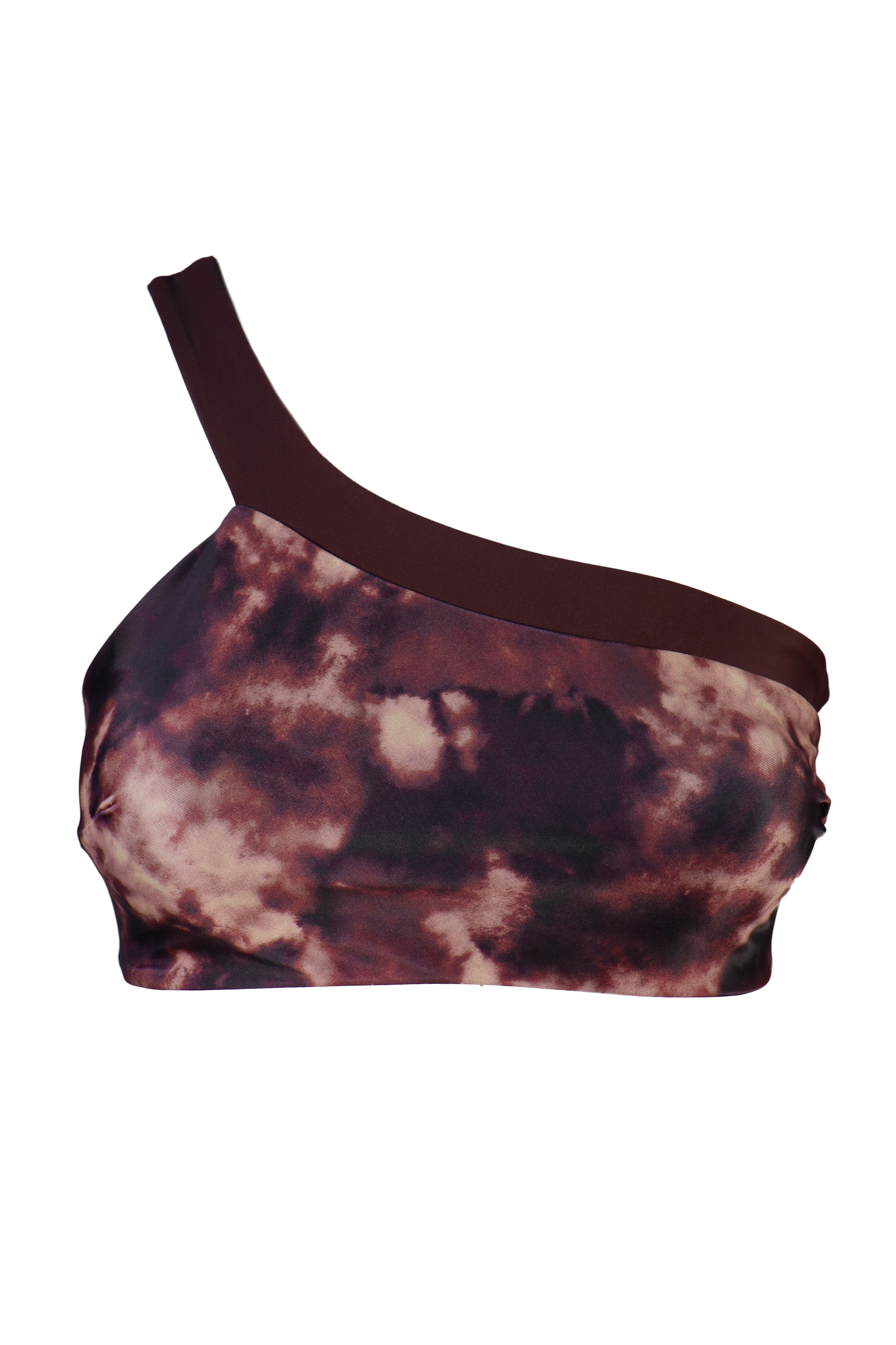 PENELOPE TOP - TIE DYE/DARK BURGUNDY