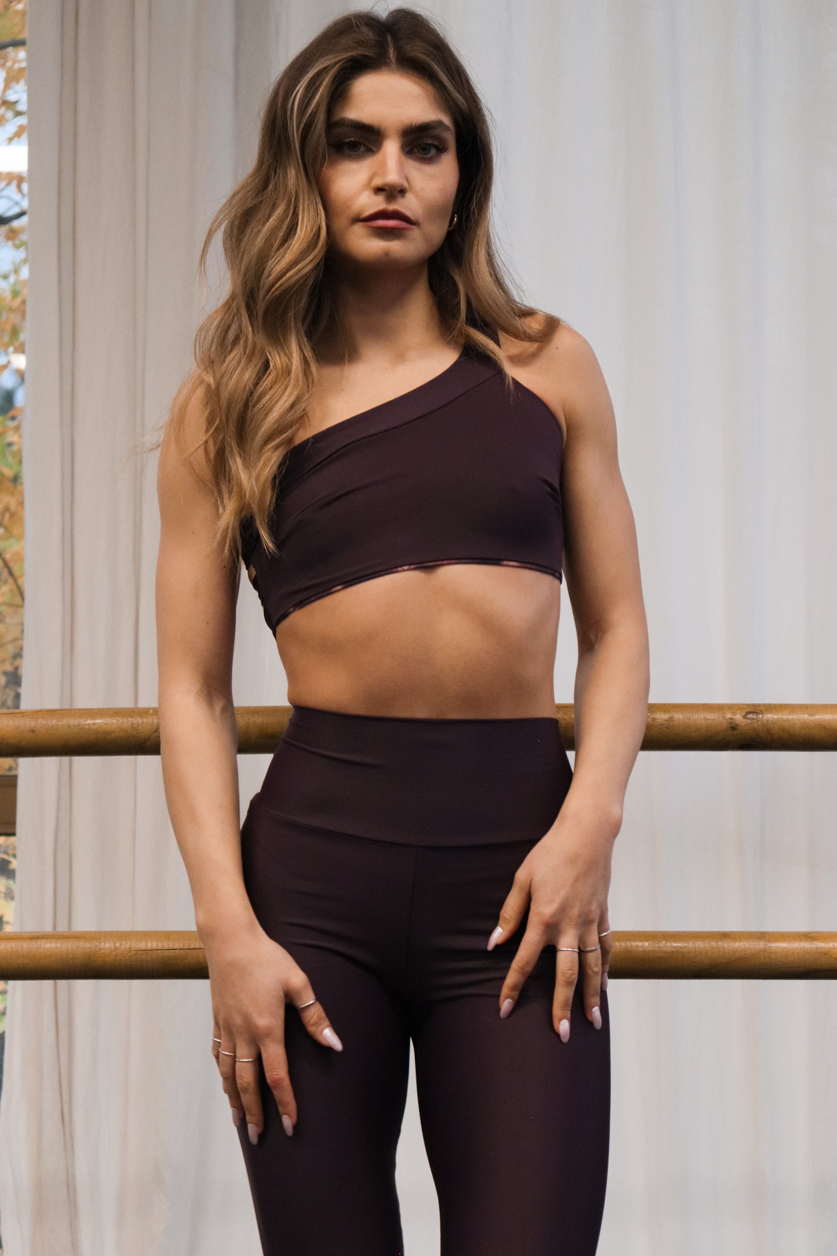 PENELOPE TOP - TIE DYE/DARK BURGUNDY