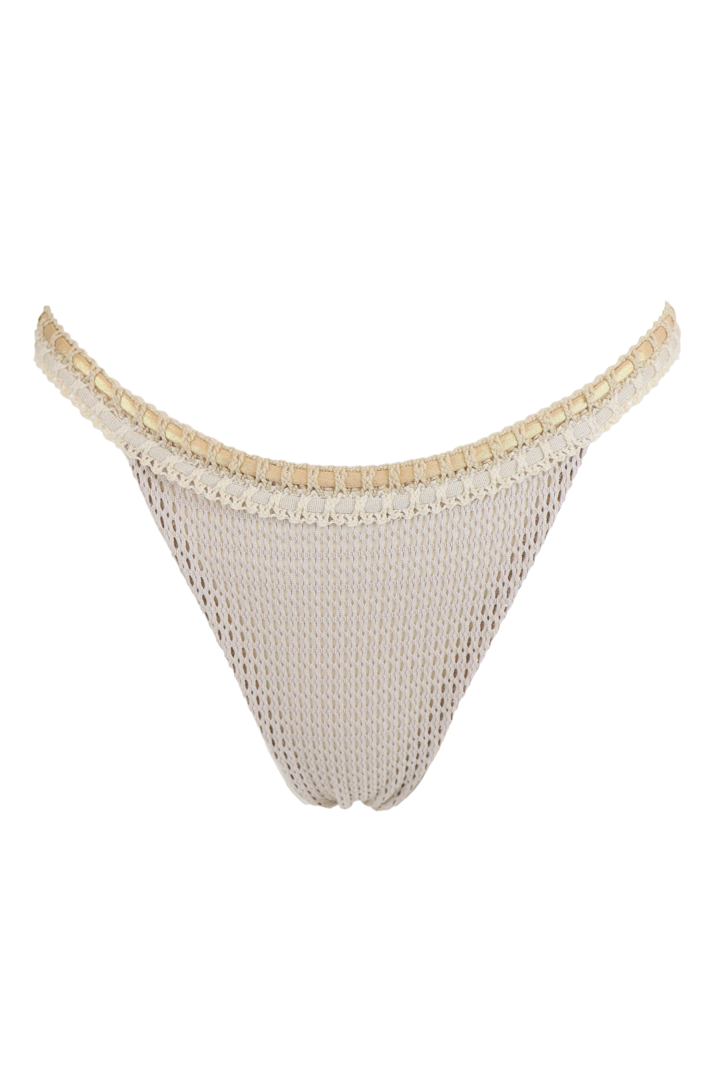 SALINAS SLIP CROCHET SABBIA